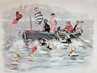 La barca de Dante en “Etoile de mer”. A. Guillaume. Ediciones Simonis Empis, París