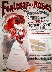 Póster publicitario de huertos en el Parc des Ormeaux, Fontenay-aux-Roses