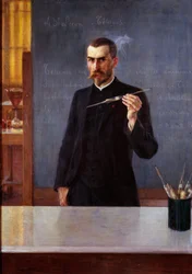 Retrato del Doctor Emile Roux, asistente de Louis Pasteur en 1894
