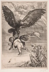 Ganimedes llevado por el águila