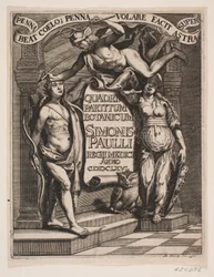 Portada de Simon Paulli, "Quadripartitum Botanicum", 1667