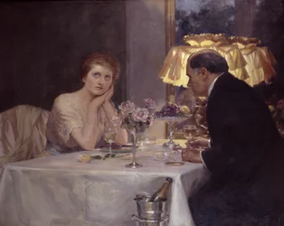 La propuesta (óleo sobre lienzo)
