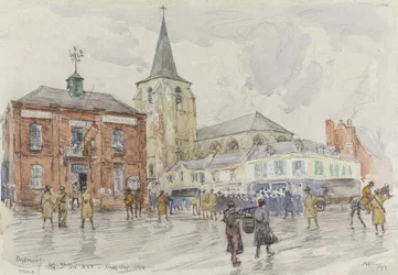 Oisemont, cuartel general de la 3ª División, 1918