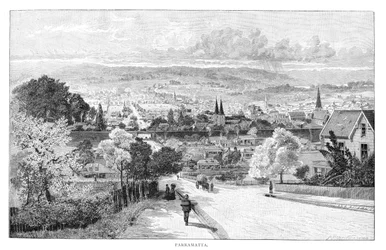Parramatta, Nueva Gales del Sur, Australia, 1886