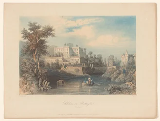 Vista del Castello del Catajo en Battaglia Terme Castillo de Battaglia (Padua) (título sobre objeto)