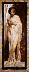 Un desnudo drapeado / Estudio, c.1867