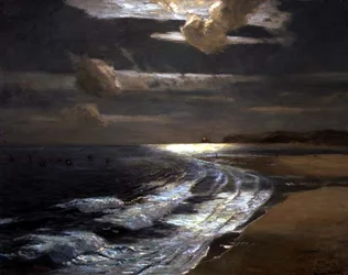 Luz de Luna Plateada, Bahía de St. Ives