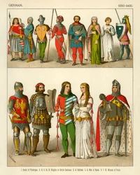 Traje alemán 1350-1400
