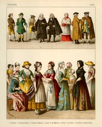 Trajes alemanes 1700