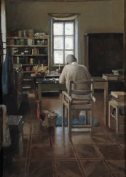 Sir Richard Burton en su estudio, 1889