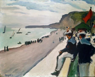 En la playa de Fécamp