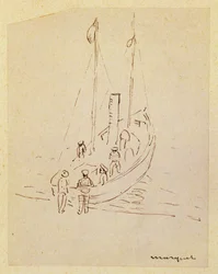 Barco (lápiz sobre papel)