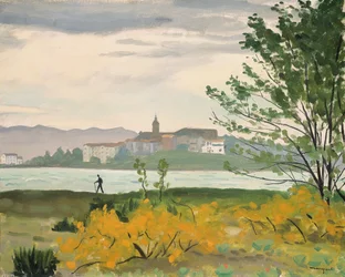 Fontarabia, vista desde Hendaya, El Caminante