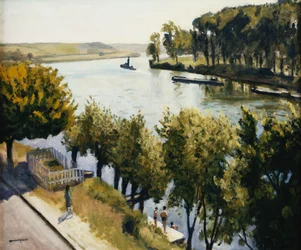 La Seine a la Frette Montigny, c.1947 (óleo sobre lienzo)
