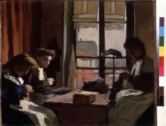 Modistas. Pintura de Pierre Albert Marquet (1875-1947). Óleo sobre lienzo. dim: 1901-1902. Dim :50,5x61cm. Museo del Hermitage, San Petersburgo (San Petersburgo)