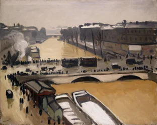 París, el puente St. Michel