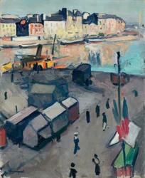 Port du Havre, c.1907 (óleo sobre lienzo)