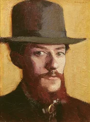 Retrato de Monsieur Mouliet con sombrero, c.1899 (óleo sobre lienzo)