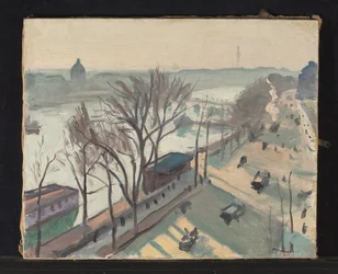 Quai du Louvre, sol pálido