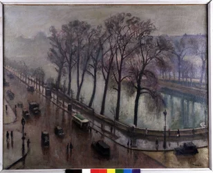 El muelle Conti en otoño (óleo sobre lienzo)