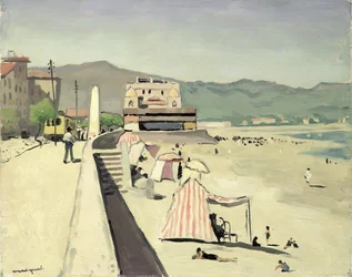 Las arenas de Olonne (óleo sobre tabla)