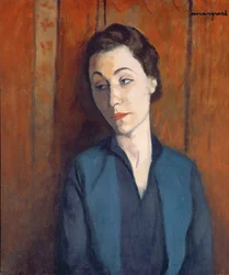 La mujer de azul