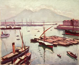 Vista de Nápoles (óleo sobre lienzo)