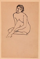 Mujer - Desnudo sentado
