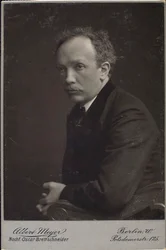 Richard Strauss, compositor alemán, finales del siglo XIX o principios del siglo XX