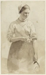 Mujer joven de pie