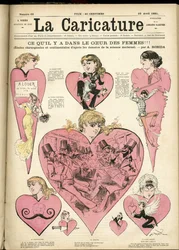 Ilustración de Albert Robida (1848-1926) para la portada de La Caricature (1880)