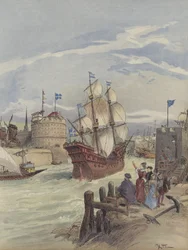 La flota del rey en El Havre, La bella Francisca