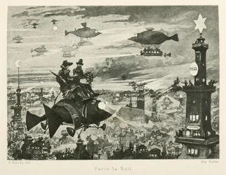 París de noche, el siglo XX, 1880