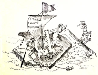 La independencia de Francia (dibujo)