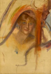 Estudio para Femme a la Harpe, c.1902