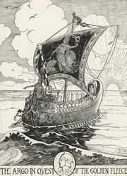 Jasón y los argonautas en el Argo