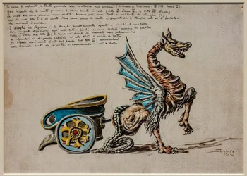 Acto II, primera escena y tercer acto, equipo escénico: El carro de Armida para Armida de G. Rossini.