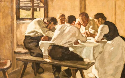 Almuerzo, hacia 1910