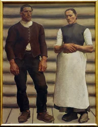 La pareja humana (pintura sobre lienzo)