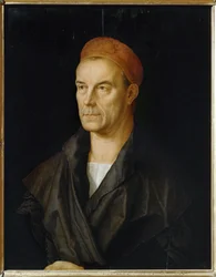 Jakob II Fugger, llamado "El rico" (pintura sobre madera de tilo)