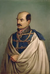 Feldzeugmeister Joseph Conde Jellacic, Banus de Croacia ... (pintura sobre lienzo)