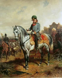 Mariscal de campo Josef Conde Radetzky, Comandante en Jefe durante las campañas contra Italia ...