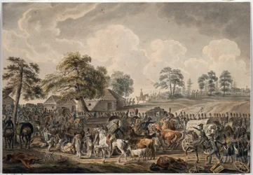La Grande Armee cruzó el río Daugava (o Dvina occidental) el 24 de julio de 1812 (El ejército francés cruzó el río Daugava el 24 de julio