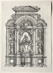 Altar con la Bella María de Ratisbona, 1520