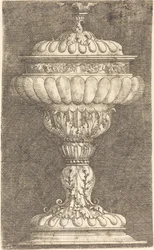 Copa cubierta con bola alada