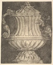 Jarra con una sirena
