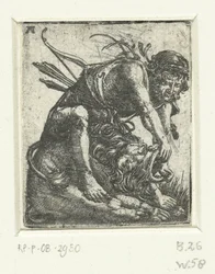 Hércules mata al león de Nemea