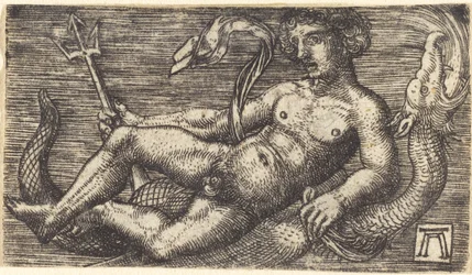 Neptuno en un monstruo marino