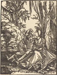 Pareja de Amantes en un Paisaje