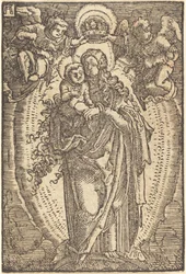 La Virgen coronada por ángeles